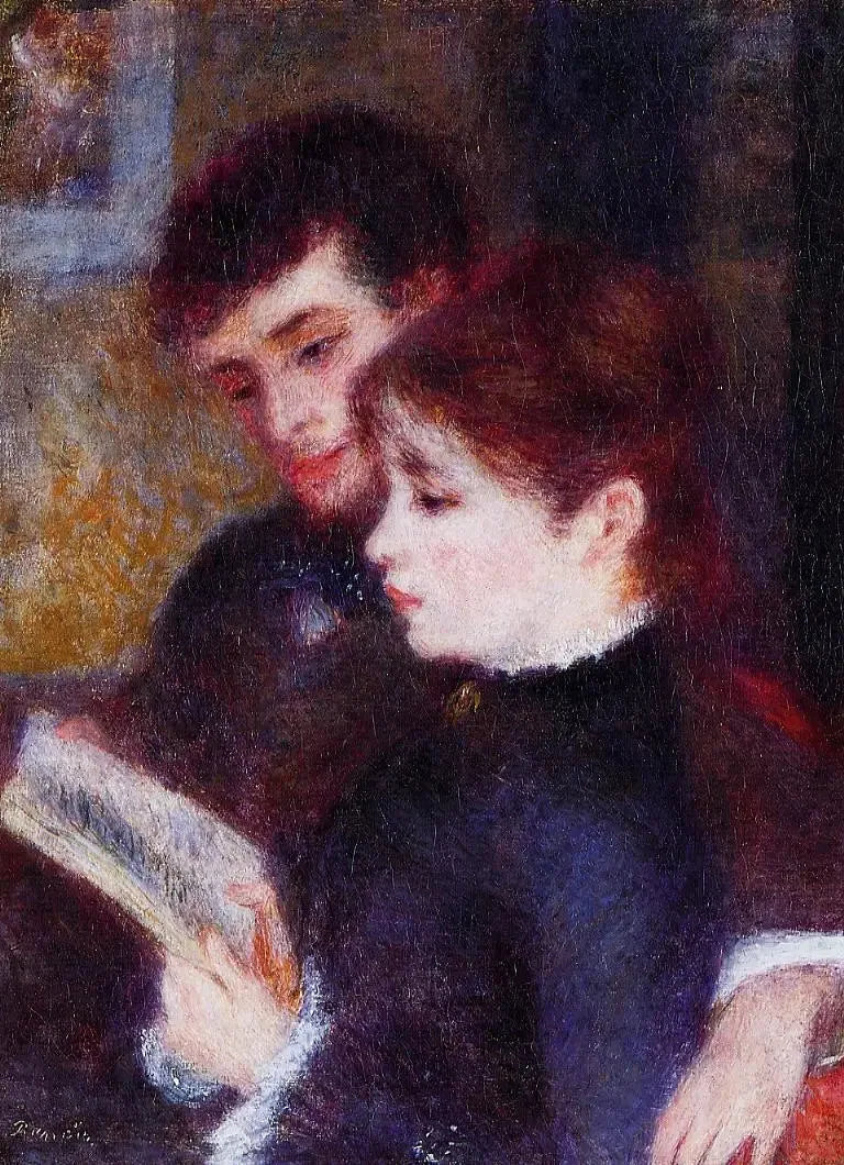 Par i läsning - Pierre-Auguste Renoir