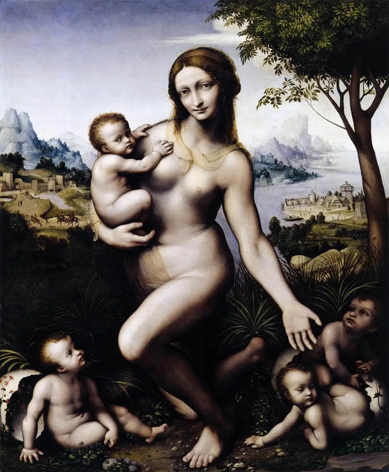 Leda med sina barn - Leonardo da Vinci