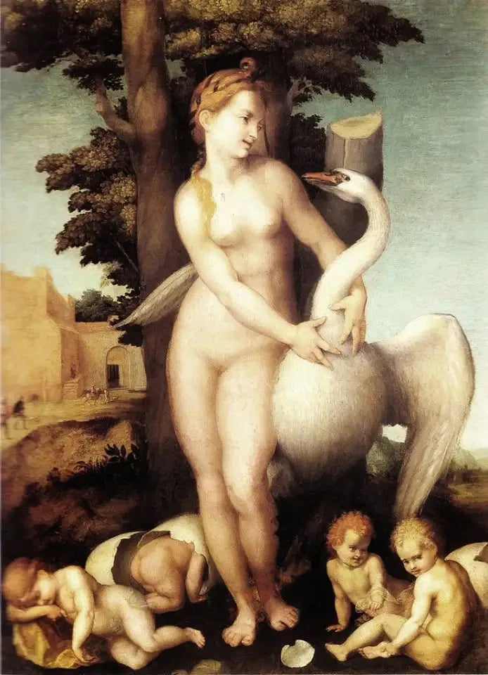 Leda och svanen - Andrea del Sarto