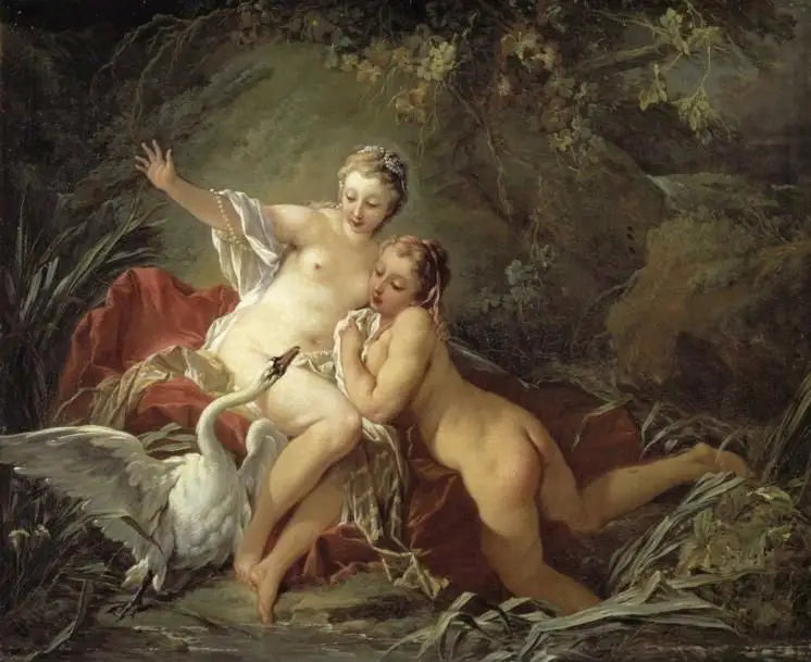 Leda och Svanten - François Boucher