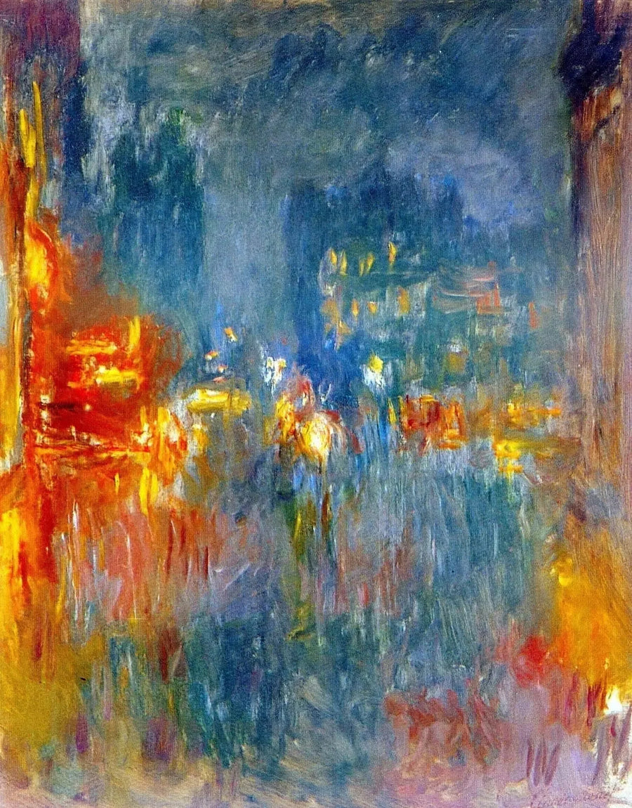 Leicester Square, natten - Claude Monet