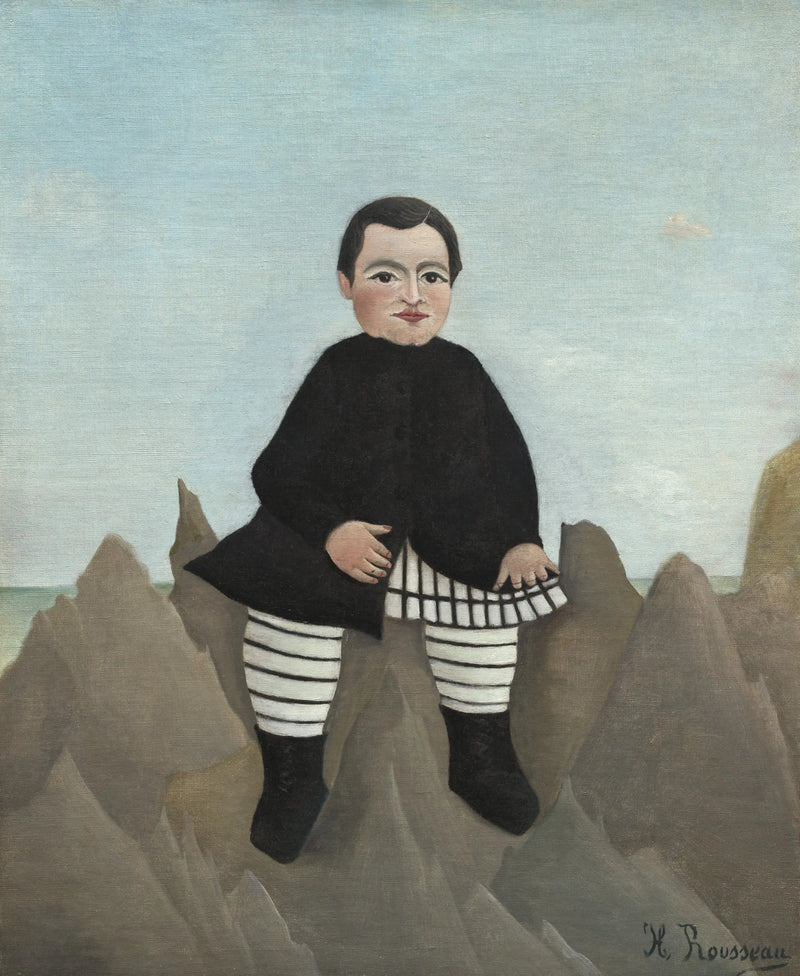 Barnet vid klipporna - Henri Rousseau