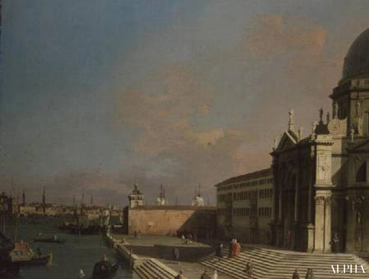 L'entrée du Grand Canal, Venise de Giovanni Antonio Canal - Reproductions de tableaux et peintures haut de gamme