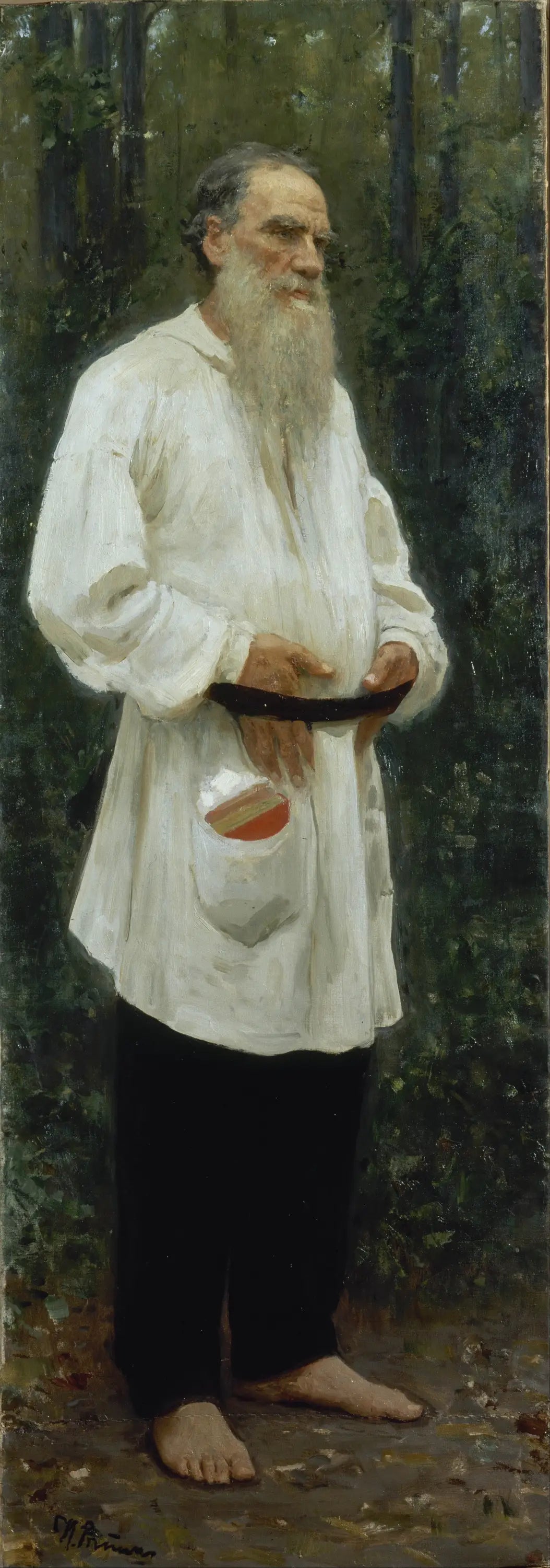 Léon Tolstoï pieds nus - Ilya Repin - Alpha Reproduction