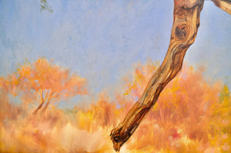 Leopard i ett träd | 150 x 100 cm