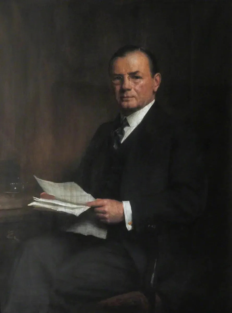 Leopold Charles Maurice Stennet Amery (1873–1955), CH, Utställare (1892), Ärade Fellow (1946), Statssekreterare för Indien (1940–1945) - Luke Fildes