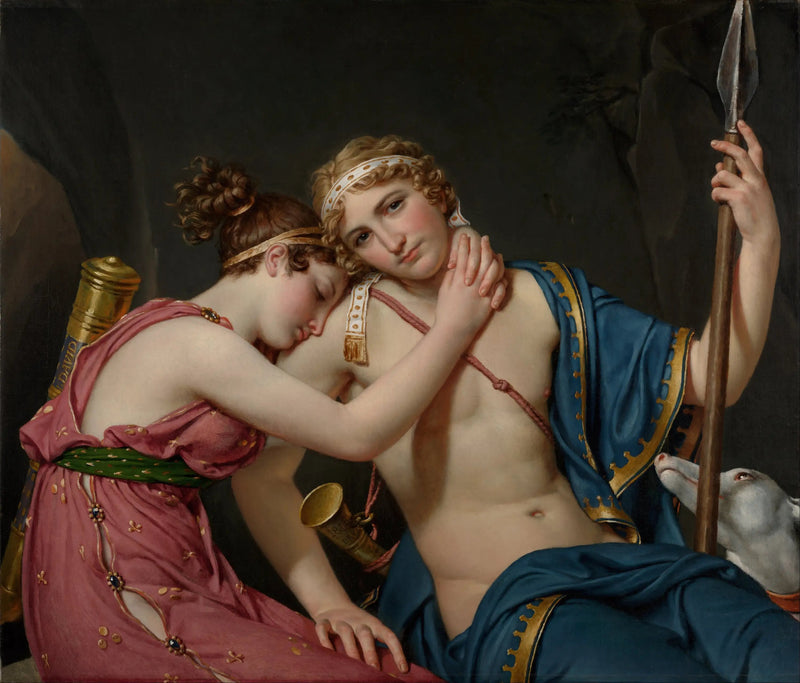 Telemakos och Eucharis avsked - Jacques-Louis David