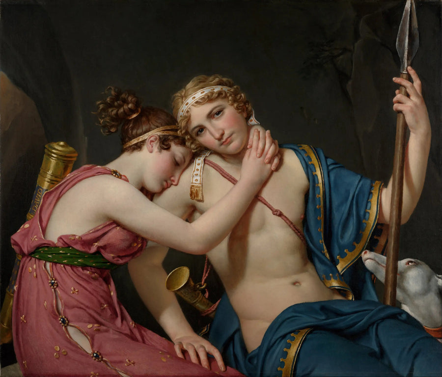 Telemakos och Eucharis avsked - Jacques-Louis David