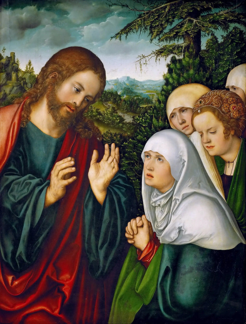 Kristi avsked till sin mor - Lucas Cranach den äldre