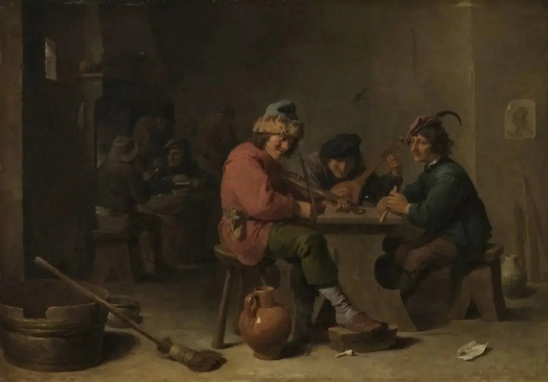Bönder som spelar musik - David Teniers den yngre