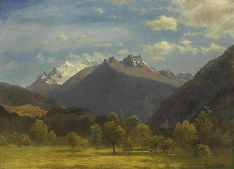 Alperna från Viège - Albert Bierstadt