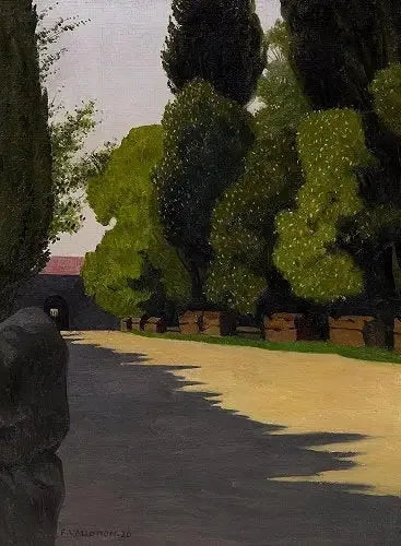Les Alyscamps, morgonsol - Félix Vallotton