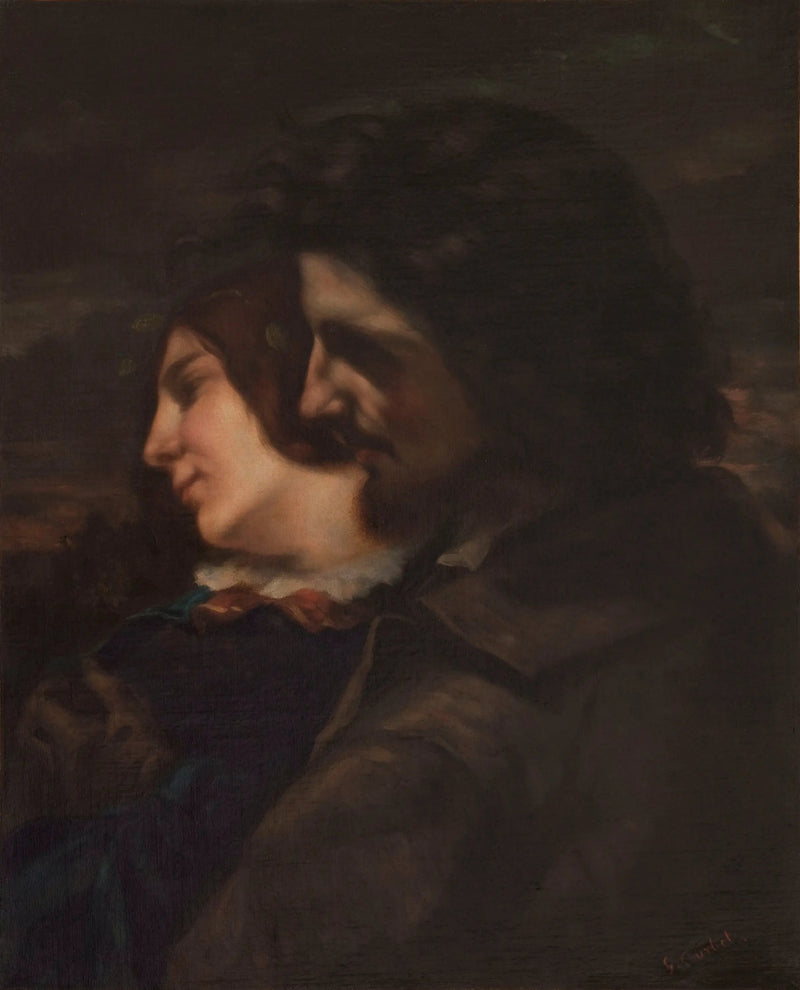 Älskande i landskapet. Känslor från ungdomen - Gustave Courbet
