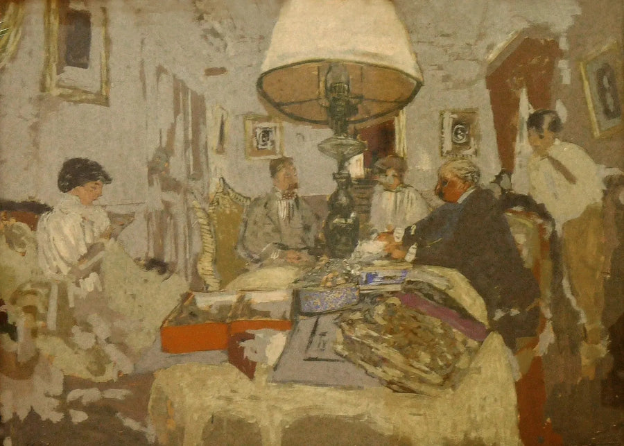 Vänner runt bordet, Saint-Jacut - Édouard Vuillard