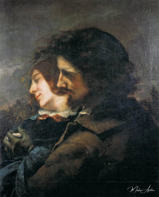 Les amoureux - Gustave Courbet - Reproductions de tableaux et peintures haut de gamme