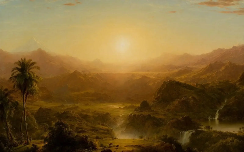 Anderna i Ecuador - Frederic Edwin Church