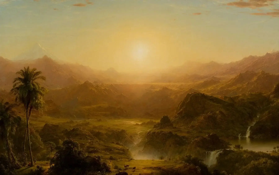 Anderna i Ecuador - Frederic Edwin Church