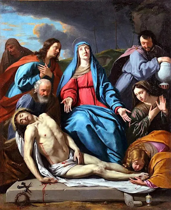 Kristi begravningsgrundfärger - Philippe de Champaigne