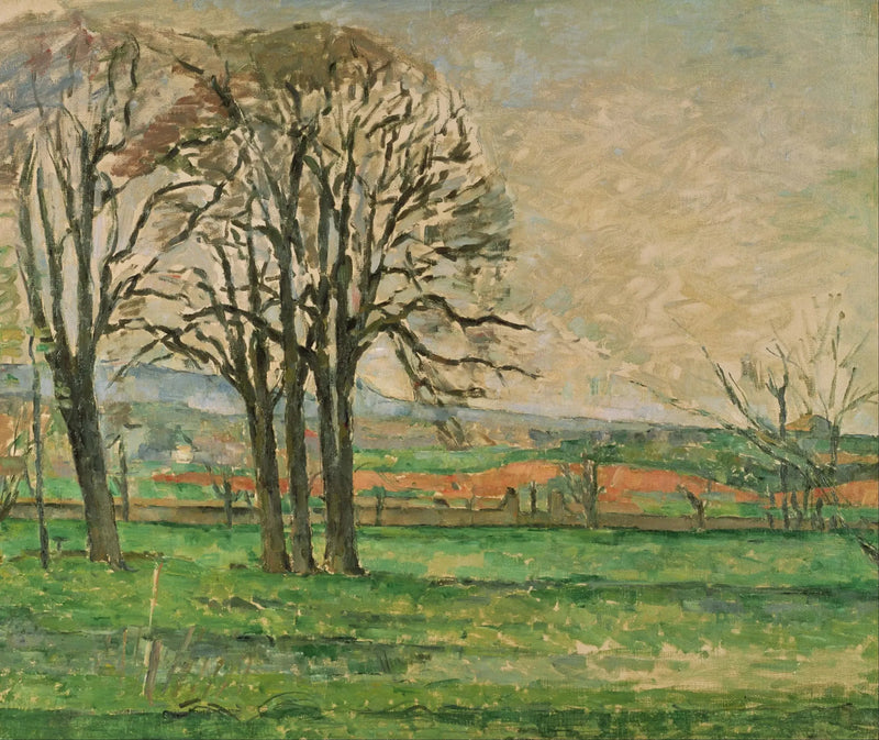 De kala träden i Jas de Bouffan - Paul Cézanne