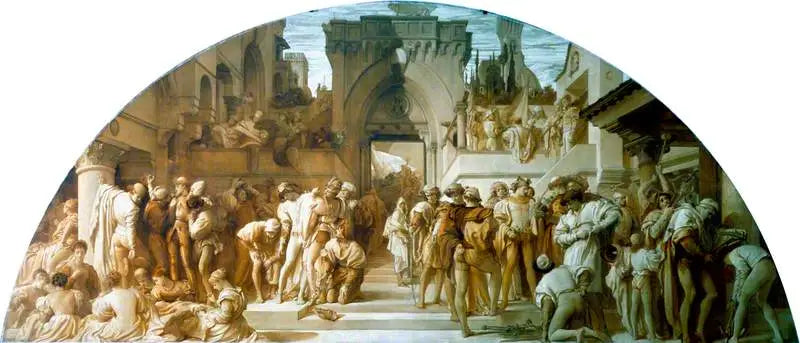 Industriens konst tillämpad på krig (teckning för en väggmålning på Victoria and Albert Museum) - Frederic Leighton