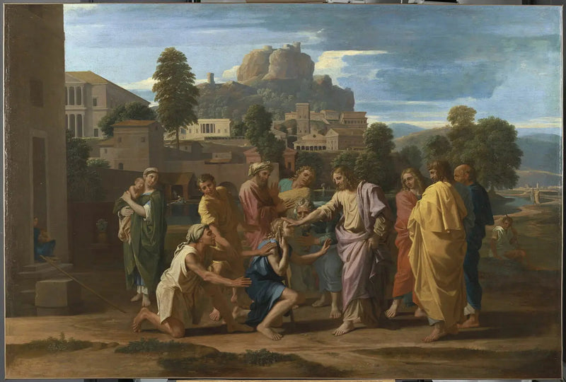 Jerikos blinda - Nicolas Poussin