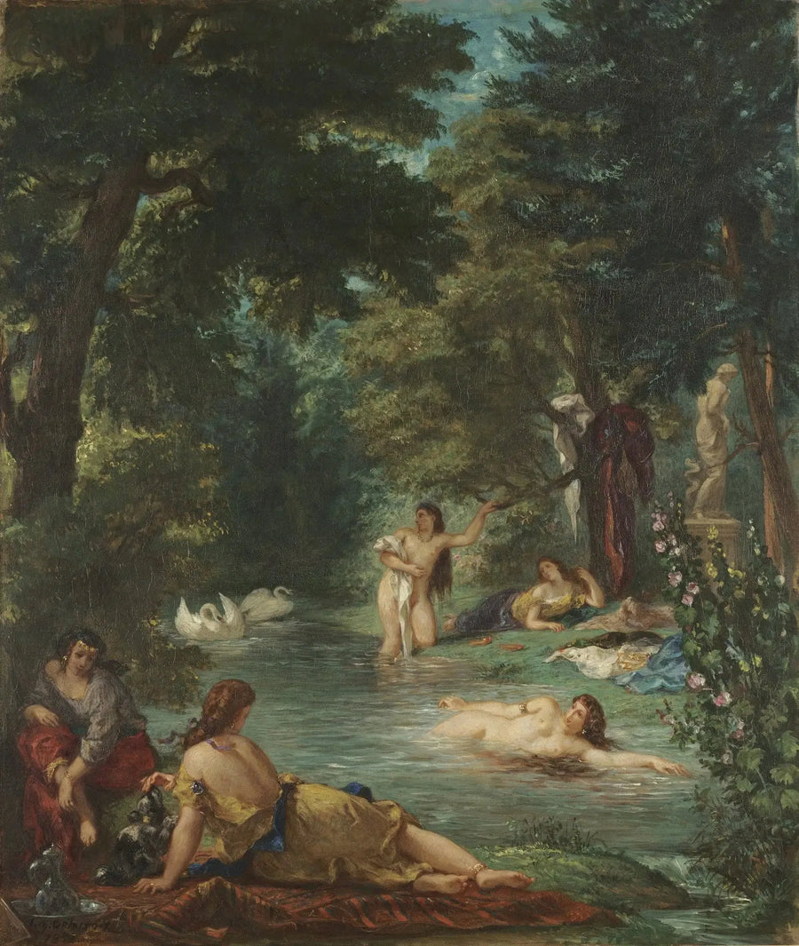 Badande kvinnor - Eugène Delacroix