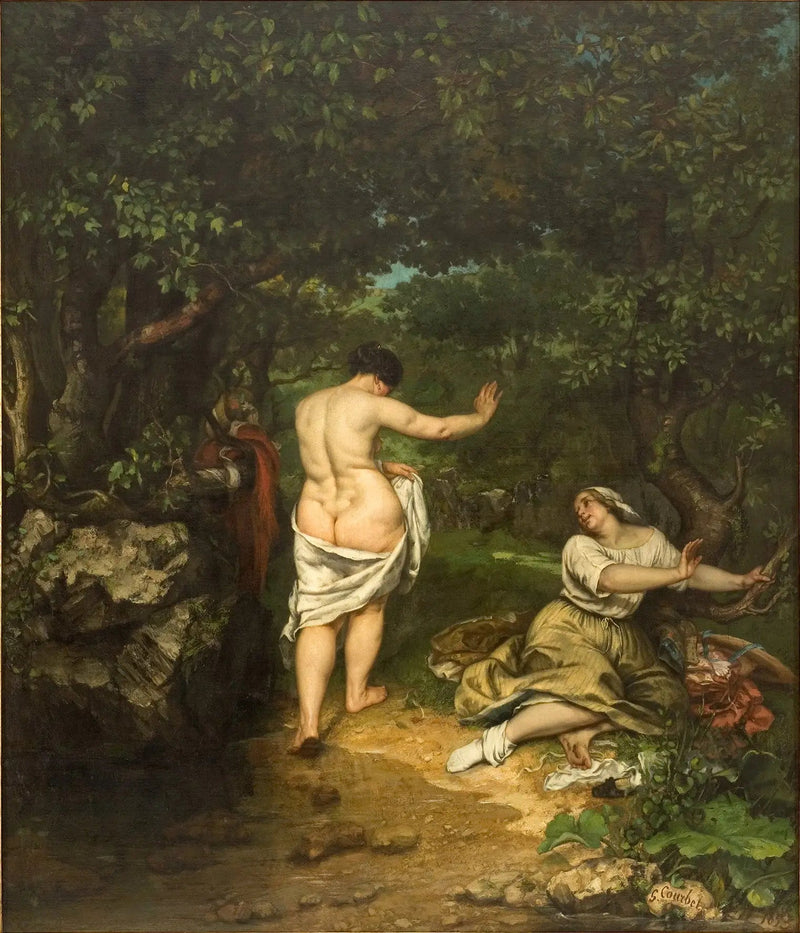 Baderskor - Gustave Courbet