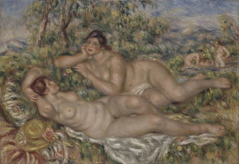 Badande kvinnor - Pierre-Auguste Renoir