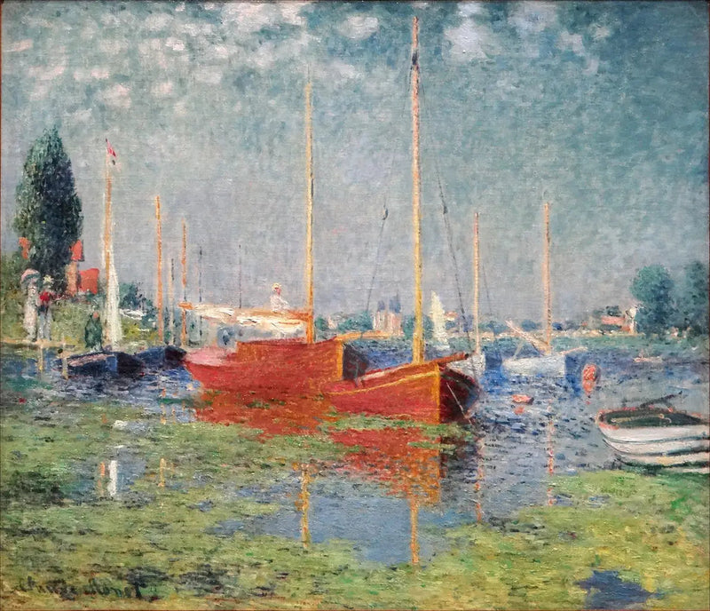 De röda båtarna, Argenteuil - Claude Monet