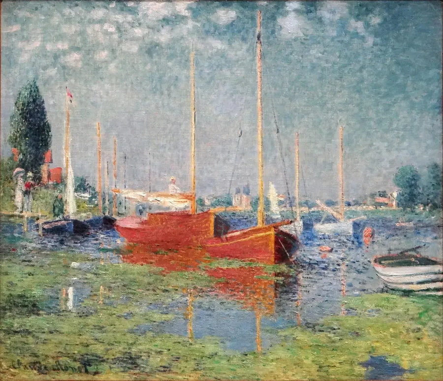 De röda båtarna, Argenteuil - Claude Monet