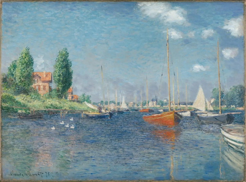 De röda båtarna, Argenteuil - Claude Monet