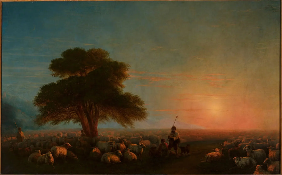 Herdarna med en fårflock. - Ivan Aivazovskij