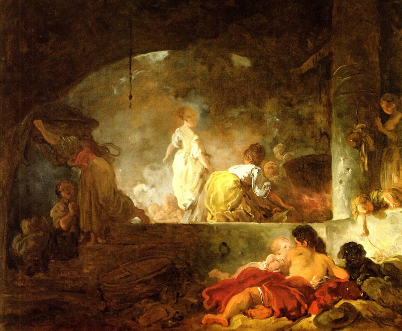 Tvätterskor - Jean-Honoré Fragonard