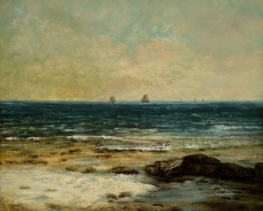 Himlens kanter vid Palavas - Gustave Courbet