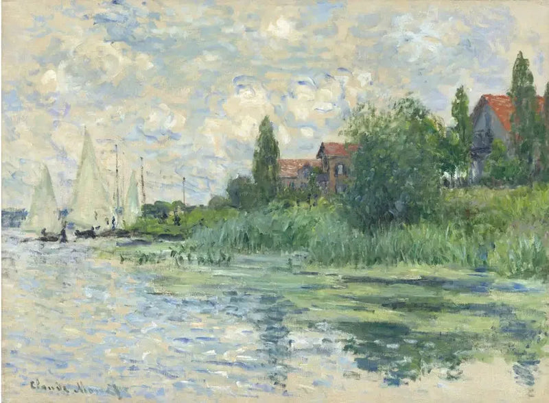 Seines stränder vid Petit-Gennevilliers - Claude Monet