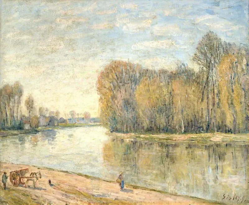 Loing-älvens kanter - Alfred Sisley