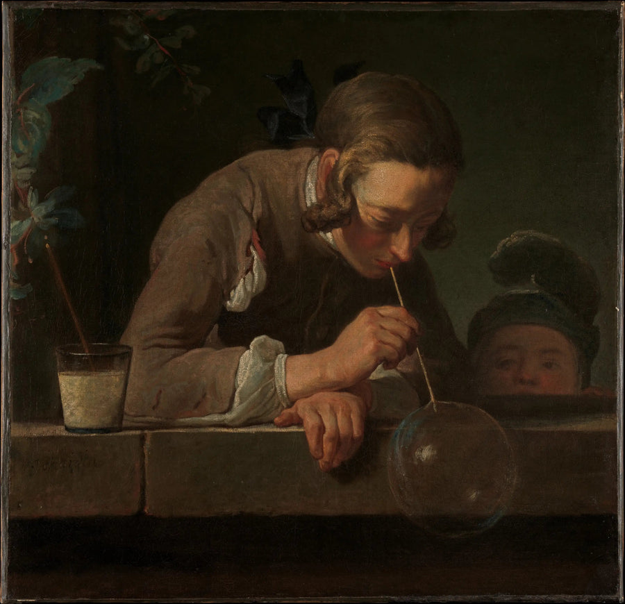 Bubblor av såpa - Jean Siméon Chardin