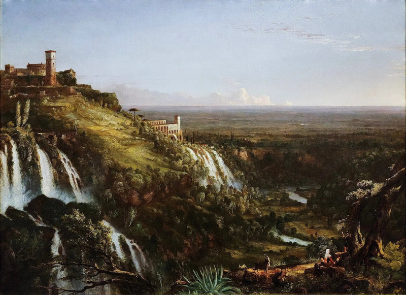 Les Cascatelli, Tivoli, mot Rom - Thomas Cole