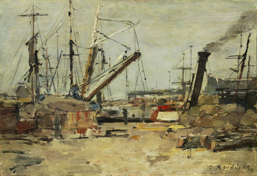 Fiskebåtar - Eugène Boudin