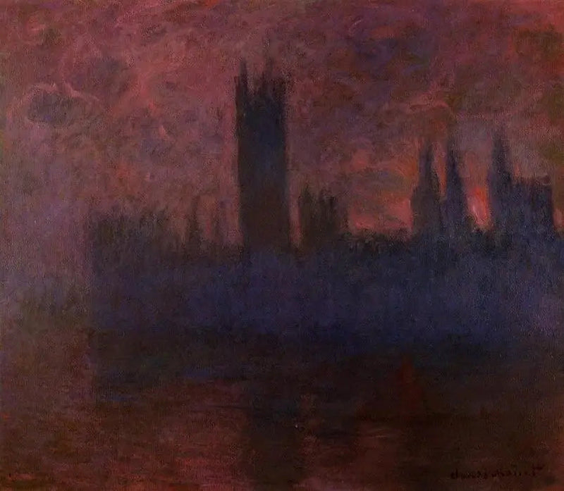 Parlamentsbyggnaderna, Symfoni i rosa - Claude Monet