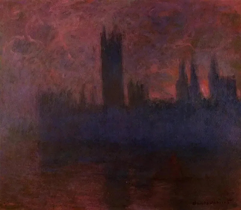 Parlamentsbyggnaderna, Symfoni i rosa - Claude Monet
