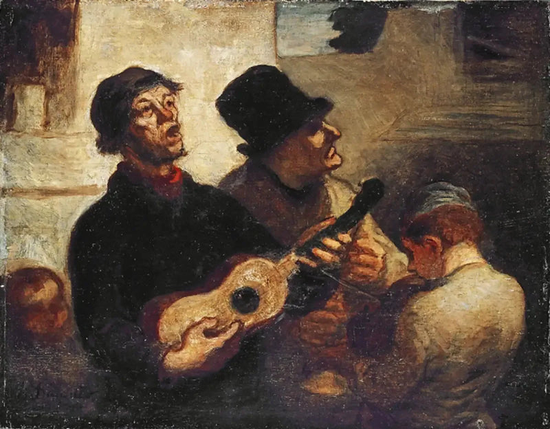 Gatans sångare - Honoré Daumier