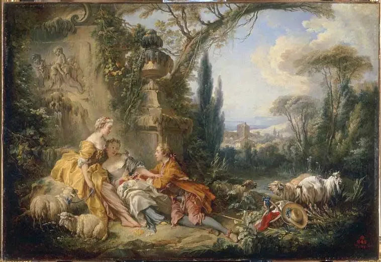 Livets charm av landsbygd - François Boucher
