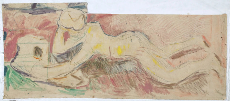 Forskarna: pojke som vilar på sin mage - Edvard Munch