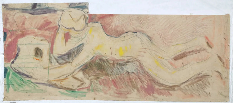 Forskarna: pojke som vilar på sin mage - Edvard Munch