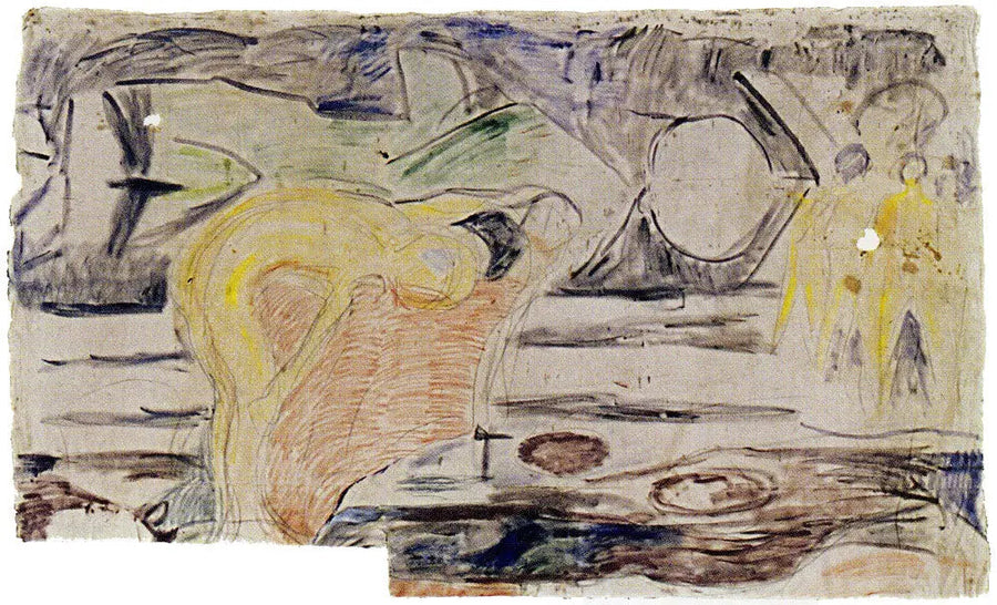 De Sökande: en grupp stående barn - Edvard Munch