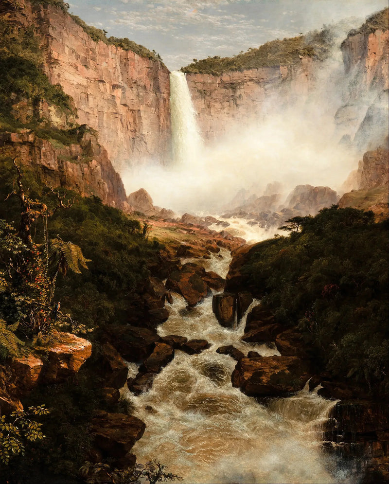 Tequendama-fallen nära Bogotá, Nueva Granada - Frederic Edwin Church