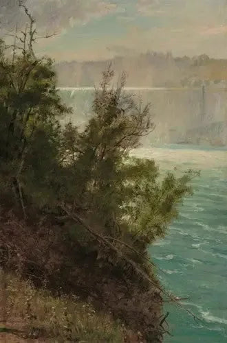 Niagara fallen på den amerikanska sidan - Albert Bierstadt