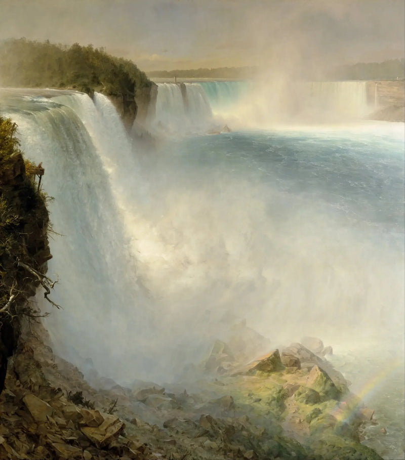 Niagarafallen från den amerikanska sidan - Frederic Edwin Church