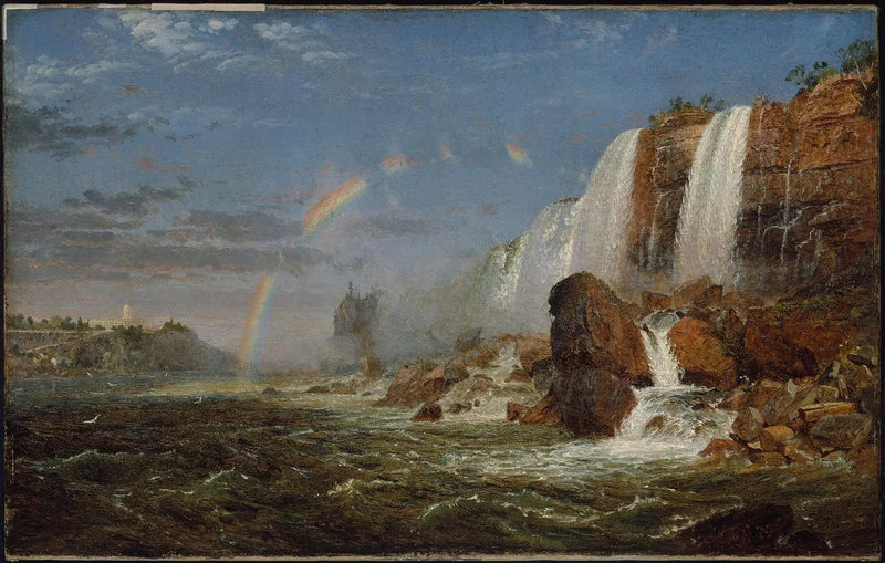 Niagarafallen från Goat Island-öns fot - Jasper Francis Cropsey